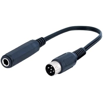PADCR 20cm Audio Kabel - 6,3mm Klinke Buchse Auf 5pol Würfel Stecker - Stereo Adapterkabel