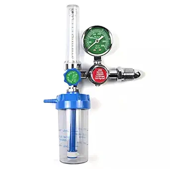 Oxygen Flow Meter with Regulator WITH Humidifier Medical Grade