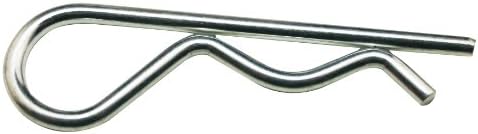 Metal Silvery Replacement R Ring R Clip Pin Hitch Pin Hair Pin Clips 0.12 Inches By 2.56 Inches(Pack Of 20)