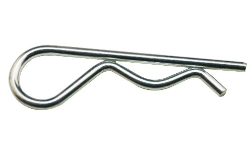 Metal Silvery Replacement R Ring R Clip Pin Hitch Pin Hair Pin Clips 0.12 Inches By 2.56 Inches(Pack Of 20)