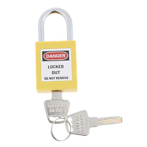 Preisvergleich Produktbild F Fityle Multifunktions Vorhängeschloss Mit Schlüssel Mini-Sicherheitsschloss Hängeschloss - Gelb