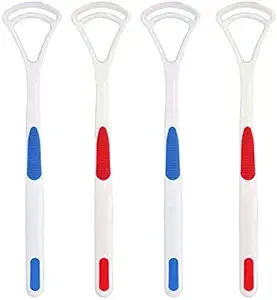 LUSH Tongue Cleaner Brush Scraper, Set Of 4 pcs (multi color)