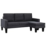 sofa cama tela lavable La otomana se puede colocar tanto en el lado izquierdo como en el derecho, de modo que el sofá se adapte a cada habitación de su casa.