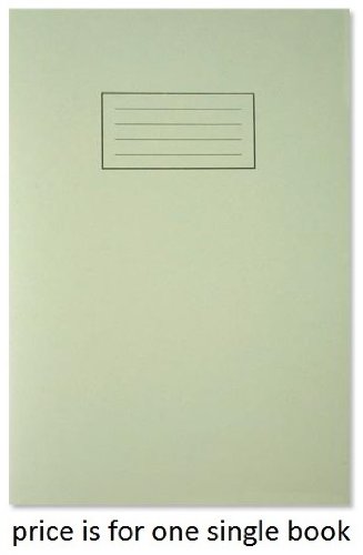 A4 Lined School Notebook with Green Edge