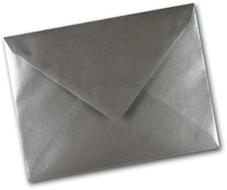 x25 C6/A6 Silver Metalic Pearl Quality Envelopes