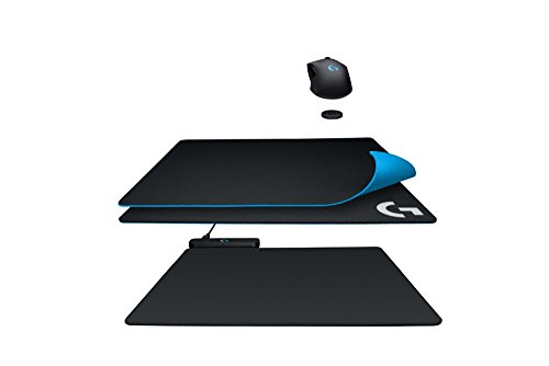 Logitech Powerplay - Alfombrilla de rat  n para Gaming  con Sistema inal  mbrico de Carga  para Logitech G903 y G703