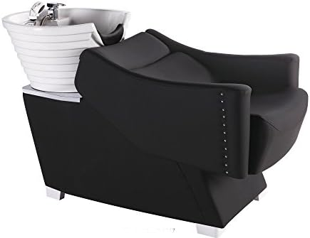 Bobo Angel Backwash Chair Salon Bowl Shampoo Equipment Sink Unit Double Drain Beauty Stylist Station BOSH006