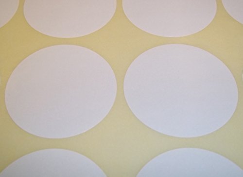 Audioprint Ltd. Pack of 60 Redondo código de Color Lunares en Blanco Precio Pegatinas Etiquetas - Blanco, 45mm