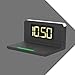 Produktbild HXMSXROMID Multifunktions Aufwachlicht mit 10W Schnell Drahtlosem Ladegerät und USB Ladeanschluss Digitaler Wecker LED Anzeige Zeit Dimmbare Nachtlampe für Zuhause Schlafzimmer Büro, Black