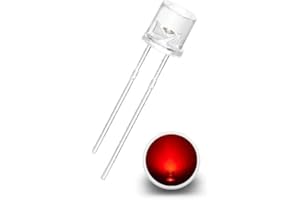 10-100 Stück LED-Dioden, 5mm/3mm, runde/flache Bauform, transparente Linse, verschiedene Farben nach Auswahl Chanzon ® Leuchtdioden, Leds (20, rot, 5mm)