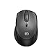 Produktbild Happysdh Mini Maus kabellos Wireless Mouse, Leise Funkmaus, 2400DPI 4 Tasten Optische Mäuse mit USB Nano Empfänger Für PC Laptop iMac MacBook Microsoft Pro, Office Home (Schwarz)