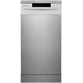 EVVO Lavavajillas estrecho, Ancho 45 cm, Capacidad para 9 Cubiertos, Programa R&aacute;pido 30 minutos, Programa Media Carga, Bandej