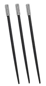 Ghelonadi 3 PCS Wooden Hair Juda Sticks Bun Hair Sticks for Women and Girls Hair Clips Hair Pins Hair Accessories Multicolor