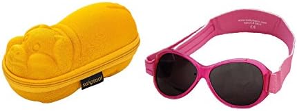 Childrens Gift pack Sunglasses case Golden Piglet and Kidz Banz Retro Pink Sunglasses 2-5 years