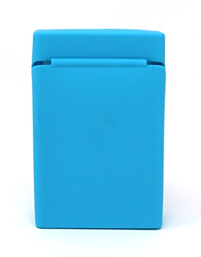 2x Zigarettenbox aus Silikon – Sterne dunkelblau und hellblau – Zigarettenhülle – Zigarettenetui – passend für eine Zigarettenschachtel in Standardgröße - 6