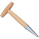 Xclou Pflanzholz - Setzholz zum Pflanzen - Blumenzwiebelpflanzer - Pflanzhelfer mit Querkruecke und Stahlspitze - Pikierstab 