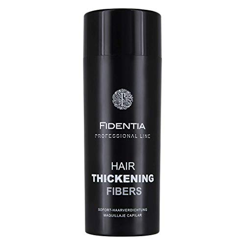 FIDENTIA Premium Schütthaar zur Haarverdichtung & Ansatzkaschierung | 25g Haarpuder | Streuhaar 100% natürlich & vegan aus Baumwolle - Dark Brown/Dunkelbraun
