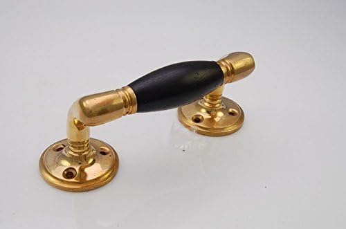 Luxus Pur UG Door Handle Ebony Pull Handle Polished Brass Sliding Door Handle Room Divider