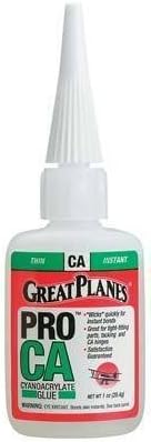 Great Planes Pro CA Glue 1 oz Thin GPMR6002 by Great Plains