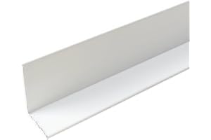 HOMEWELL - Cornière en aluminium 20mm x30mm x1.3mm, lg 1000mm (Laqué blanc)