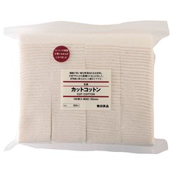 MUJI Makeup Facial Soft Cut Cotton Unbleached 60x50 mm 140pcs