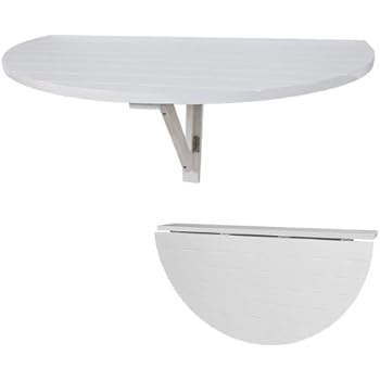 SoBuy FWT10-W Wandklapptisch Küchentisch Esstisch Kindermöbel Weiß aus