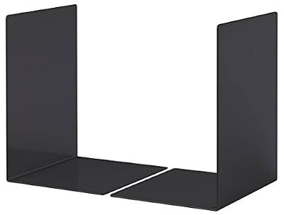 Durable 324401 Paire de Serre - Livres Grand Modèle Forme en L - Dimensions ((L x H x P)) 160 x 220 x 160 mm - en Acier Epoxy Coloris Noir