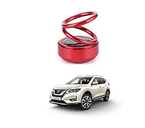 PRIKNIK Solar Energy Rotating Car Perfume with Long Lasting Organic Fragrance, Feel-Good Premium Car Air freshener Compatible with Nissan X-Trail