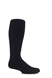 1 Pair Mens GENUINE Long Wool Thermal Winter Warm Heat Holders Socks size 6 - 11 uk TOG 2.7 Black