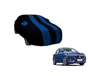 Auto Hub Water Resistant Dustproof Car Body Cover Compatible with Maruti Suzuki Swift Dzire (Model : 2017-2021), Black-Blue