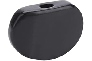 PWSHYMI Boutons de Cheville de Réglage de Guitare Pièces de Rechange Tête Ukulélé Boutons de Clé de Réglage Ovale Accessoire D'instrument pour Guitare(Lumière noire ovale)
