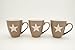 Produktbild Jumbo XXL Kaffeebecher Tassen Becher Set mit Stern in taupe