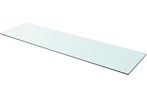 WIFESE Panneau pour Étagère Verre Trempé Transparent 110x30 cm Épaisseur 8 mm Étagère de Maison Magasin Tablette Salle de Bain Chambre à Coucher Autres Accessoires de Salon Étagère de Douche