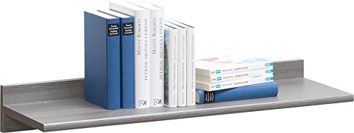CS Schmalmöbel 74/81 Wandregal-Set 81 Soft Plus, 78 x 11 x 26 cm, silbereiche