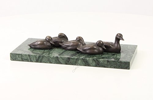 Preisvergleich Produktbild LouisXV Bronze Gruppe Figur Enten Ente