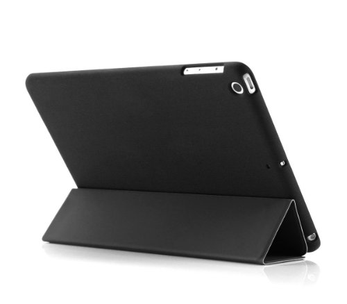Khomo iPad Air 1 Hülle Case Schwarze Schwarzes Gehäuse mit doppelten Schutz ultra dünn und leicht, Smart Cover – Dual Black - 6