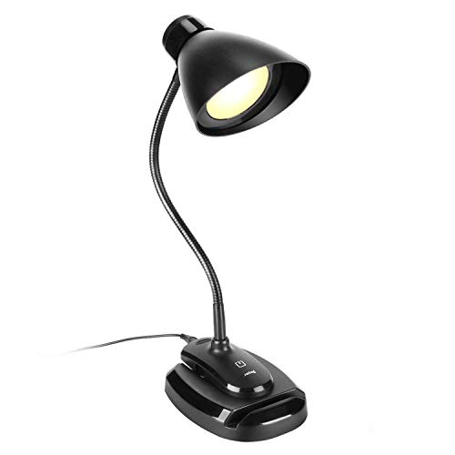 JUNING LED Desk Lamp con 3 livelli di luminosità regolabile, utilizzabile per la lettura, il lavoro e lo studio in camera da letto o in ufficio