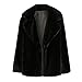 Price comparison product image Women Outercoat Musheng Clothes Sale Women Faux Fur Winter Warm Thick Coat Solid Overcoat Outercoat Jacket Cardigan Coat (Black, M)