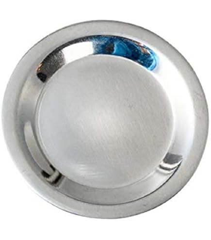 NKlaus 5 Stück Silberne Weihrauchbrenner-Plättchen – Durchmesser 5 Cm, Aus Vernickeltem Messing | Für Harze, Kräuter, Flüssige Räuchermischungen