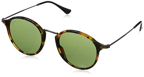 Ray-Ban RB 2447 Gafas de sol, Spotted Green Havana, 49 para Hombre