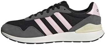 adidas Donna Run 60S 4.0 Shoes, Core Black/Clear Pink/Carbon, 38 2/3 EU