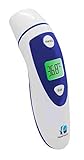Temporal Medical Thermometer Forehead Ear - Latest Dual Mode Digital Thermometers. Suitable For Newborn Baby, Infant, Toddler and Adult. Get Instant Readings. FDA Approved and CE Pass.