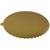 My Skills - Gold Color Cardboard Cake Coasters 28 cm 1 Piece