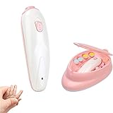 El juego de cuidado de uñas 12 en 1 incluye: 1 unidad principal; 1 estuche de almacenamiento, 1 cable USB, 3 cabezales de pulido acolchados para bebé y niño, 3 cabezal de pulido cilíndrico y 1 cabezal de lija para adultos, 1 cepillo de uñas, 1 cabezal de pulido suave para pulir.