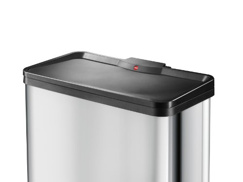 Hailo 0633-220, Öko trio Plus L, Tret-Abfalltrenner, 3×9 Liter, stahlblech silber - 5
