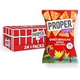 Properchips Crunchy Lentil Crisps 24 Bags x 20g Satisfyingly Healthy Snacks (Sweet Sriracha Chilli)