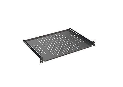 19" Fachboden 4X, Tiefe 350mm, Taglast 20kg, RAL9005