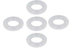 Othmro O-ring in silicone, diametro interno 5mm, diametro 9 mm, larghezza 2 mm, guarnizione di tenuta 5 pezzi
