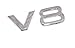 Produktbild Schriftzug V8 Original Audi Emblem Tuning Kotflügel Zeichen RS-Modelle Chrom