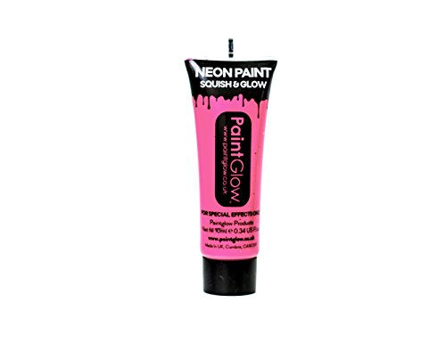 Paint Glow Neon UV Baby Pink Face & Body Paint Fluorescent Rave Festival 10ml